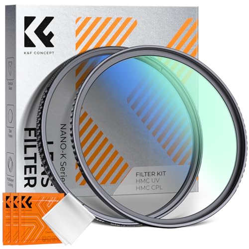 K&F CONCEPT 82mm UV CPL Lens Filter Kit Protection Filter Set
