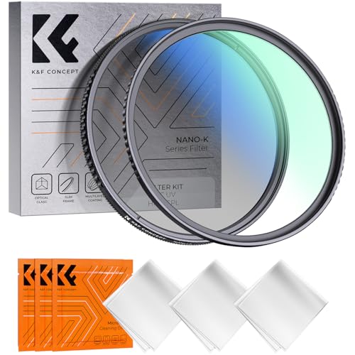 K&F CONCEPT 67mm UV CPL Lens Filter Kit Protection Filter Set