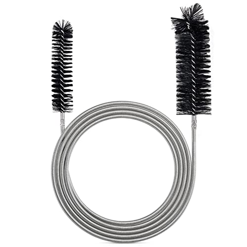 Flexible Pipe Cleaning Brush Narrow Drain Hole Hose Cleaning Tool Pipe Cleaning Brush Black Normale Feder