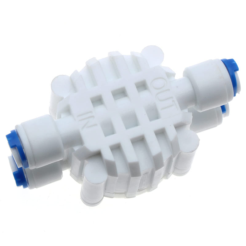 [Australia - AusPower] - 1/4" Tube 4 Way Port Auto Shut Off Valve Quick-Connect Water Systems 1/4" Automatic Shut Off Valve for RO Reverse Osmosis Water Filter System [FDXGYH] 