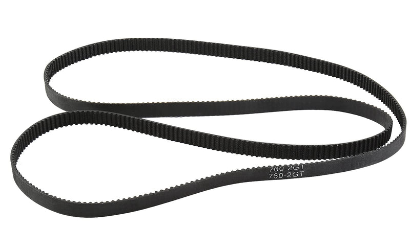 [Australia - AusPower] - GT2 Timing Belt 760mm Black Cogged Rubber Geared Belt 6mm Cog Drive Belt for 3D Printers (760-2GT-6) 