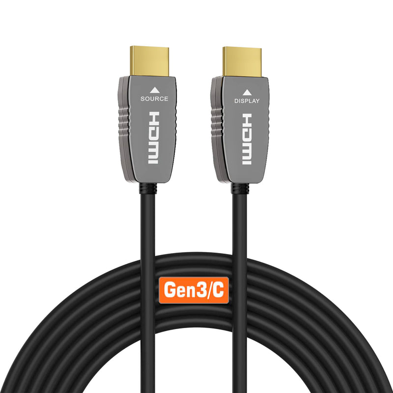 RUIPRO 8K HDMI Fiber Optic Cable CL2 Rated 10 Feet 48Gbps 8K60Hz 4K120Hz Dynamic HDR eARC HDCP2.2/2.3 for RTX4080/4090/3080/3090, Xbox S/X, PS5/4, AVR, Projector, LG/Samsung/Sony TV C-8K Fiber Gen3/C CL2 Rated 10FT