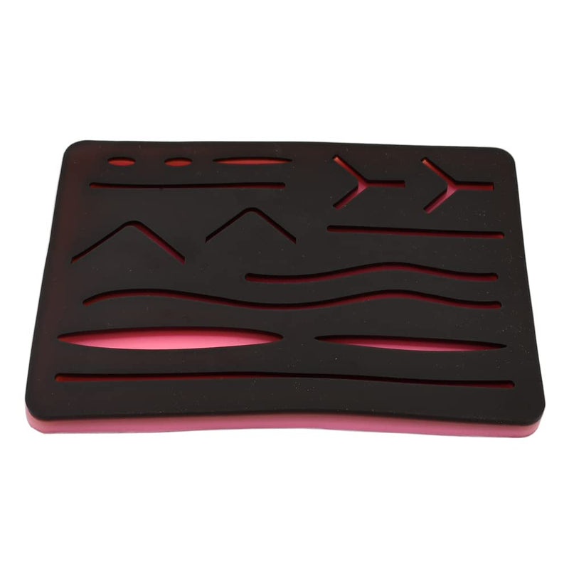 [Australia - AusPower] - Skin Practice Pads 3 Layer with 14 Wound 5x7" Skin Practice Kit Durable Silicon Skin Pad to be Used by Students for Training and Practice of Medical Veterinarian Students and Nurses DS-1357 