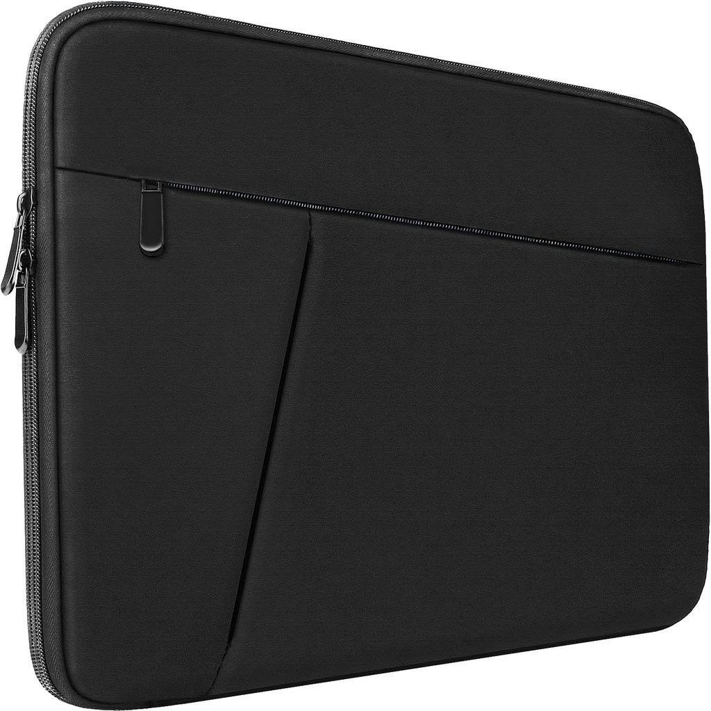 [Australia - AusPower] - Laptop Case Sleeve 15.6 inch, Durable Shockproof Protective Computer Carrying Cover with Front Pocket, Briefcase Handbags Laptop Sleeve Bag for 15.6 inch HP, Dell, Acer, Asus, Notebook, Black 