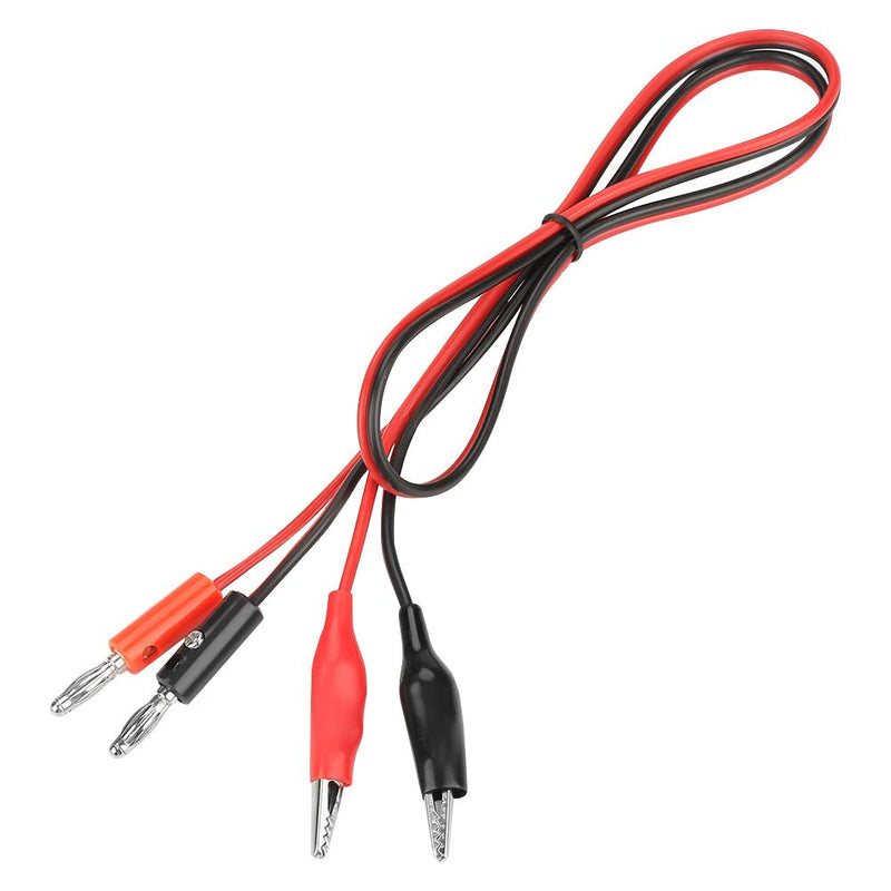 [Australia - AusPower] - Banana Plug to Alligator Clip Test Lead Cable Line Wire Output Cable Line Multimeter Banana Plugs to Clip Test Probe Lead Wire 30V 5A 80cm Test Leads Set for DC Regulated Power Supply 