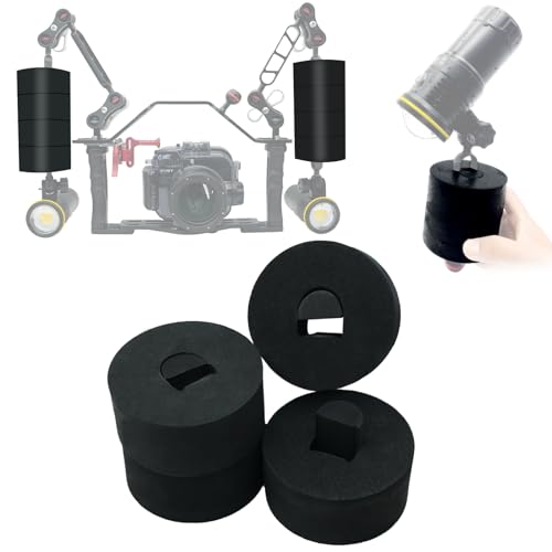 nitescuba FAXS Jumbo Float Kit Buoyancy Underwater Float for Ultralight/INON/Sea&Sea Arms/WEEFINE/MINIFOCUS Arms Faxm3.15 X 1.5inch