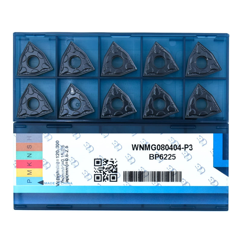 [Australia - AusPower] - CNC Carbide Inserts WNMG431 / WNMG080404-MD for Metal Cutting steel, Semi-Finishing chipbreaker for Turning Cutter, 10 PCS. 