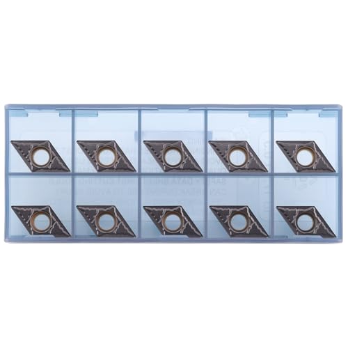 10 x DCMT 11T304 DCMT32.51 Steel Turning Inserts CVD Coated DCMT11T304-P3