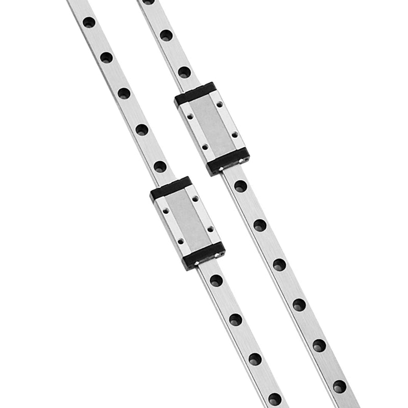 [Australia - AusPower] - [2 Pack] MGN9 200mm Linear Sliding Rail Guide with 2pcs MGN9H Linear Bearing Sliding Carriage Block for 3D Printer and CNC Machine MGN9-H 200mm/7.87inch 