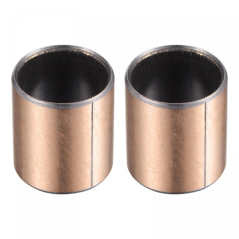 [Australia - AusPower] - uxcell Sleeve Bearing 22mm Bore 25mm OD 30mm Length Plain Bearings Wrapped Oilless Bushings 2pcs 22x25x30mm 