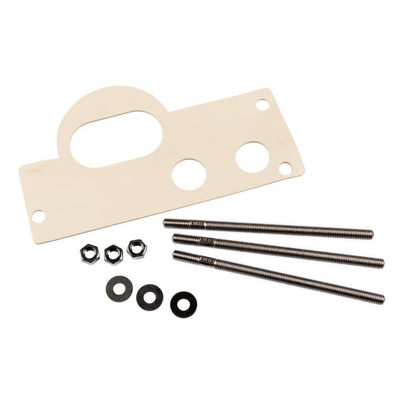 [Australia - AusPower] - Lewmar Pro Series Fastening Kit (Mm) – Complete Base mat kit, Includes Base mat for mountng Pro Series Windlass, Threaded Metric Fasteners, Nuts and washers 
