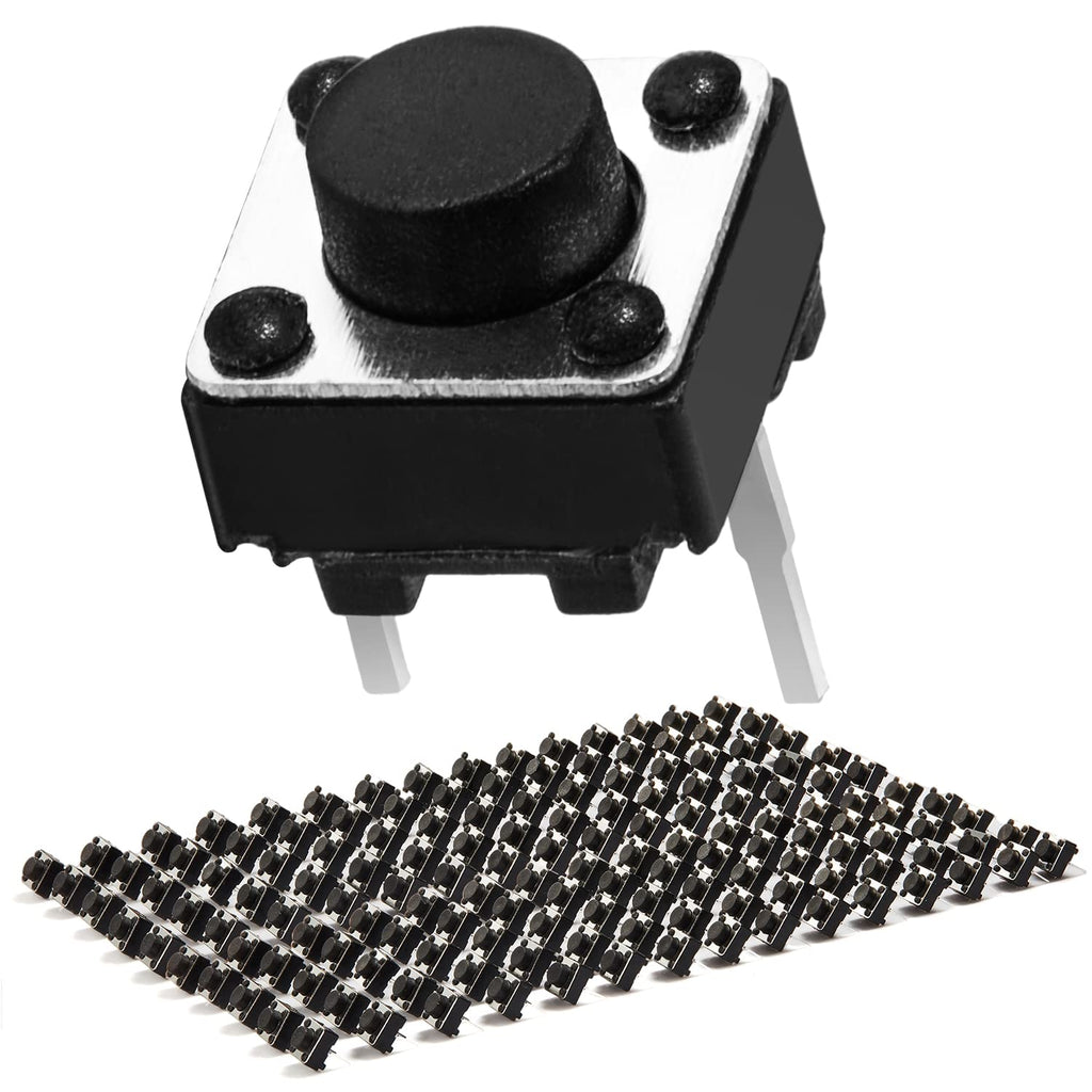 Chanzon 150pcs 6x6x5mm Tactile Tact Push Button Switch Micro Momentary Tact Switch 2 pin SPST Pushbutton Switches Dip Touch Switch for Breadboard Arduino PCB Electronic Circuit Board 2pin,TS-DO16 A (5mm 150pcs)