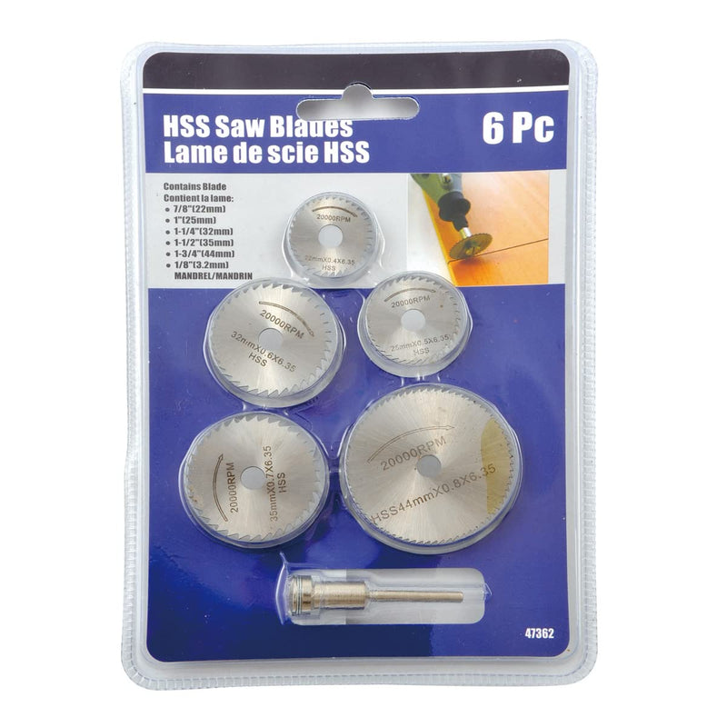 [Australia - AusPower] - HHIP 5071-5000 6 Piece High Speed Steel Slitting Saw Set 