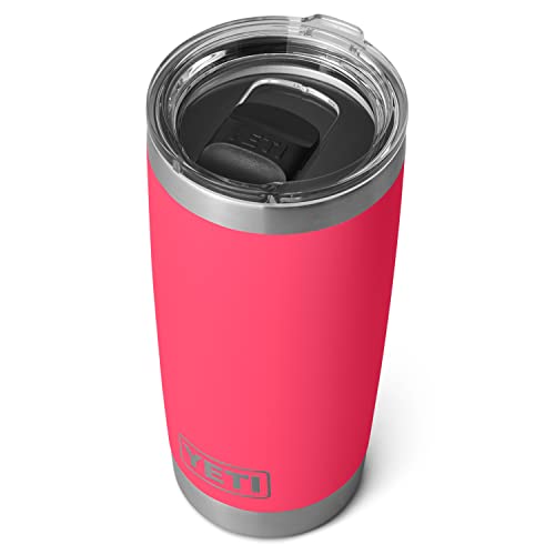 YETI Rambler 20 oz Tumbler Retired Color, Stainless Steel, Vacuum Insulated with MagSlider Lid, Bimini Pink