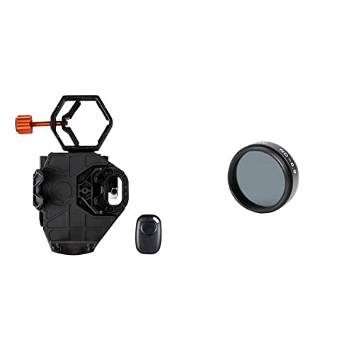 Celestron NexGo DX Kit Universal Smartphone Adapter + Moon Filter NeXGO DX 2-Axis Smartphone Adapter with Bluetooth Adapter + Density Moon Filter