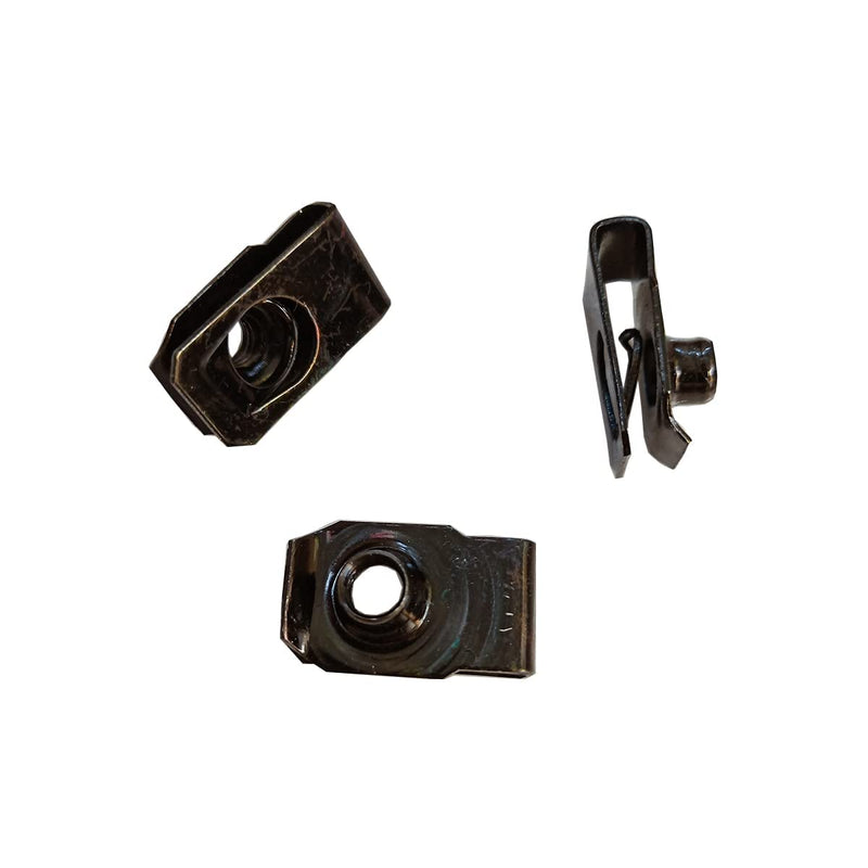 [Australia - AusPower] - Zhoushi World M6 U -Style Clip-On Nut,U-Type Fasteners (Pack of 30) Black 