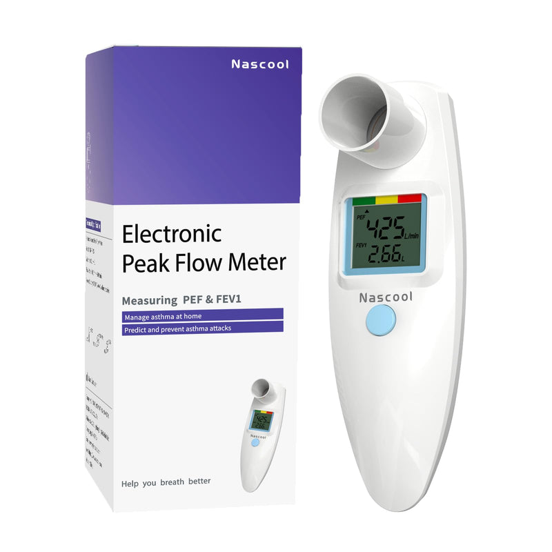 [Australia - AusPower] - Digital Peak Flow Meter,Home Medical with Tracking Software Manually Recording-Accurate&Reliable Spirometer for Asthma COPD Adult Kids 