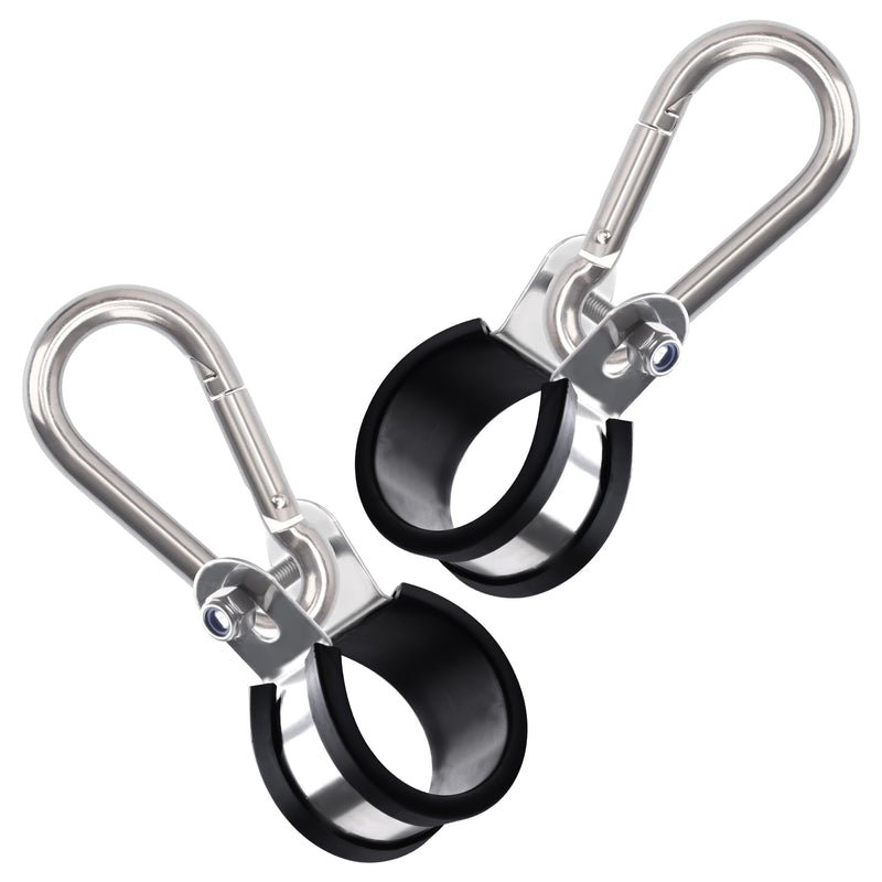 [Australia - AusPower] - Hanger Bracket Assembly 2 Pack, Stainless Steel Airpower Line Clamp for 3-in-One Wrap Air Hose Lines for Tractor Trailer Semi Truck 