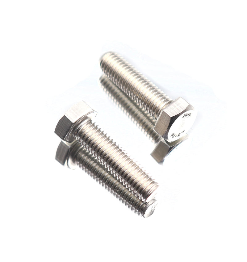 [Australia - AusPower] - 10pcs 1/4-20 x 1-1/2" Hex Head Bolts Screws, Full Thread, Plain Finish, F593C 18-8 304 Stainless Steel 1/4“-20 x 1-1/2" 10pcs 
