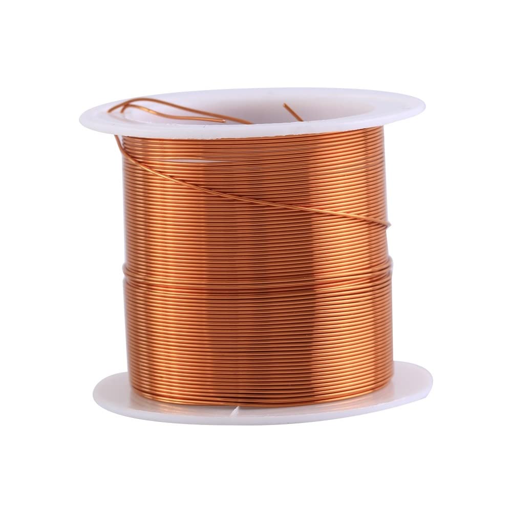 0.5mm Copper Wire,10m Enameled Magnet Wire High Temperature Resistant Wire for Transformer Generators Inductor (Random Scroll Color)