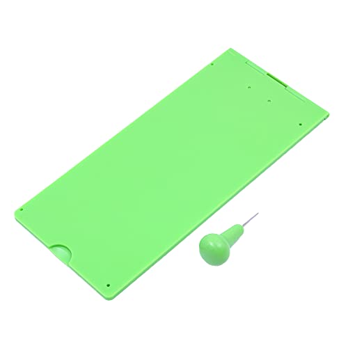 WANGCL 9 Lines 30 Cell Braille Slate and Stylus Plastic Braille Slate Kit for Venetian Blind, Green