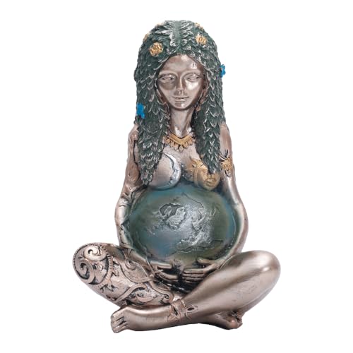 Goddess Statue, Gaia Statue Mother Earth Nature Moon Statues Home Decor