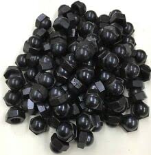 [Australia - AusPower] - (10) 8-32 Acorn Cap Hex Nuts Black Oxide Bolt Thread Cover Smooth Rounded #8/32L8 