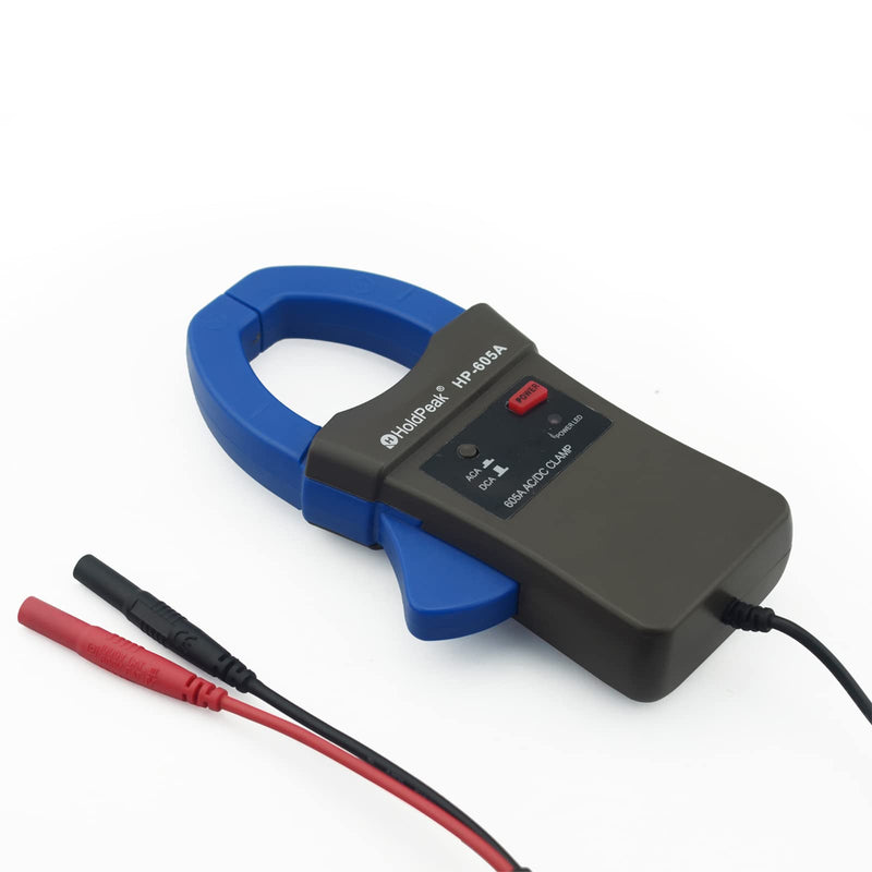[Australia - AusPower] - AC/DC Current Clamp Probe Tester 600A, HOLDPEAK HP-605A Handheld Digital Multimeter Clamp Adapter, Current Clamp Meter Working with Multimeter 3-Multimeter Clamp Adapter 600A; 