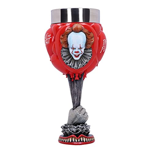 Nemesis Now IT Pennywise Clown Goblet, Officially Licensed Horror Movie Merchandise Chalice Collectible, Red Balloons Design, 19.5cm