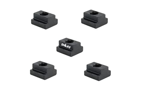 Shars 11/16-inch T-slot nut set, 5 pieces, 1/2-13 thread, model 202-4819