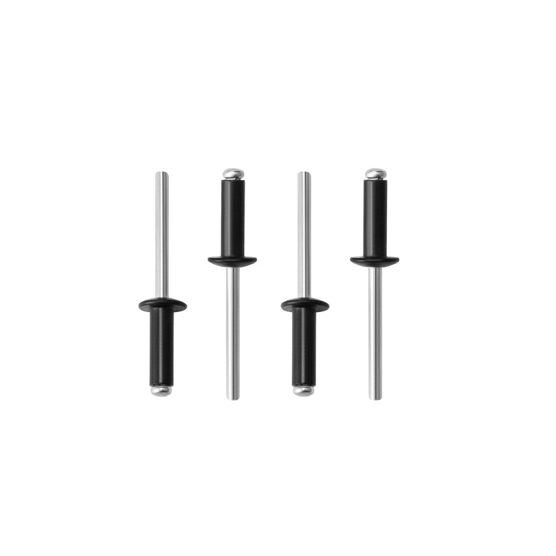 [Australia - AusPower] - 100pcs 1/8" x3/8" Aluminum Blind Rivets, Black,3.2x 10mm Pop Rivets 1/8" x3/8" 