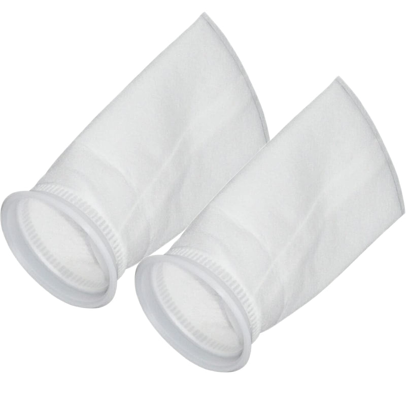 [Australia - AusPower] - 2 Pack 25 Micron 4"x9" Felt Filter Bags, 4 Inch Ring by 9 Inch Long, Liquid Filter Socks Size 3 
