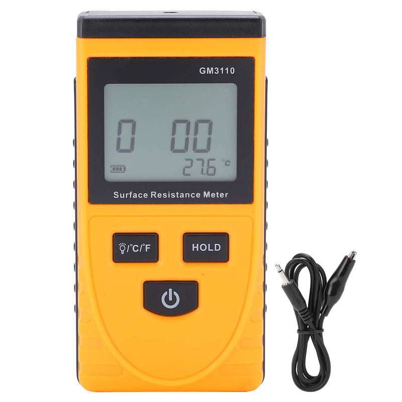[Australia - AusPower] - Resistance Meter,GM3110 Surface Resistance Meter High Accuracy Digital Display Anti‑Static High‑Definition Backlight Resistance Tester 