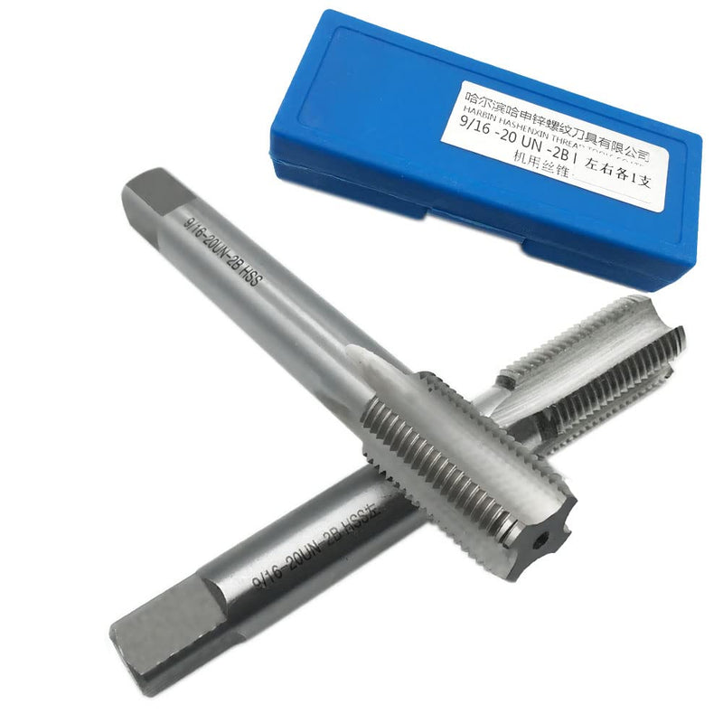 [Australia - AusPower] - 9/16-20 Right & Left Hand Thread Tap HSS set 9/16'' - 20 TPI For Bike Crank Repair 