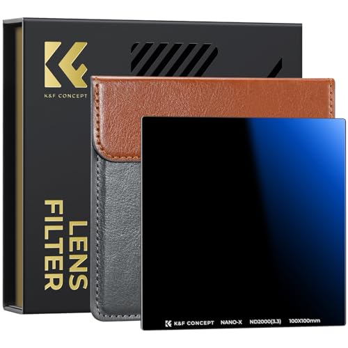 K&F CONCEPT 100x100mm Square ND2000 Neutral Density Filter ND