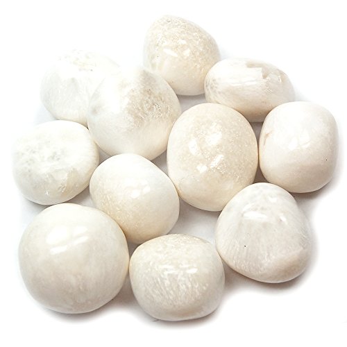 Pachamama Essentials Scolecite Tumbled - Healing Stone - Crystal Healing 20-25mm 1 Round