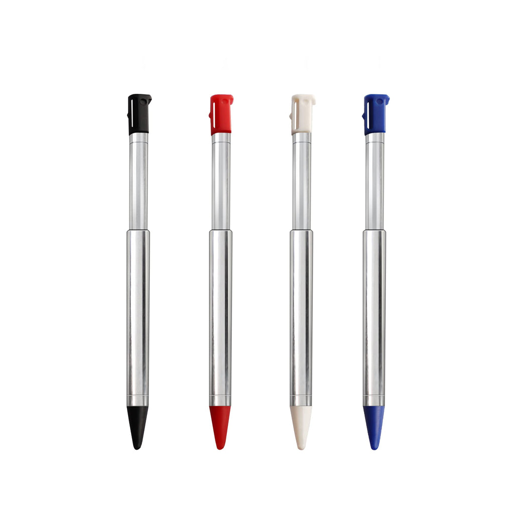 [Australia - AusPower] - 3DS Stylus Pen, Metal Retractable Replacement Stylus Compatible with Nintendo 3DS, 4in1 Combo Touch Styli Pen Set Multi Color for 3DS 