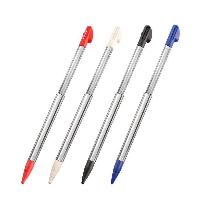 [Australia - AusPower] - 3DS XL Stylus Pen, Metal Retractable Replacement Stylus Compatible with Nintendo 3DS XL, 4in1 Combo Touch Styli Pen Set Multi Color for 3DS XL 