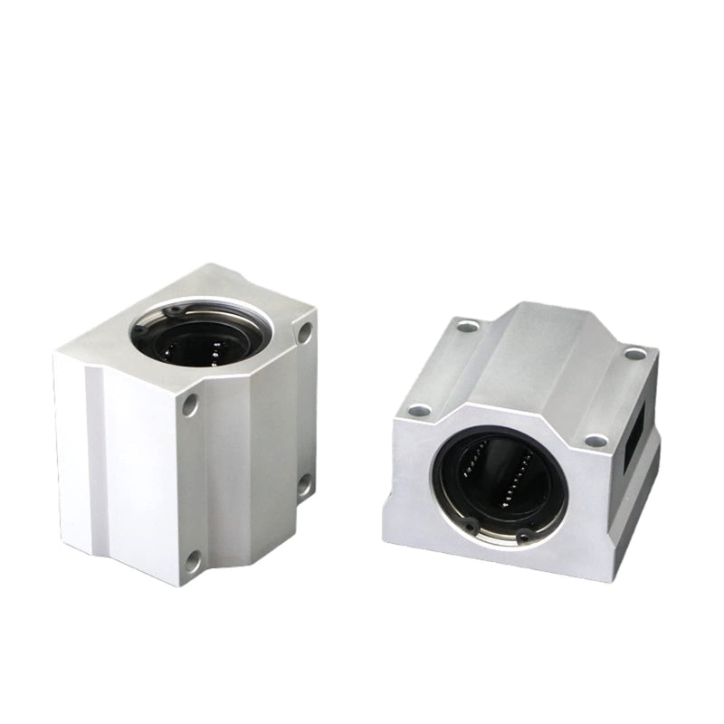 2PCs SCS20UU Aluminum Linear Motion Ball Bearing Box Bushing 50mm Long Linear Roller Bearing Slide Block for CNC 3D Printer Accessories 2Pcs x SCS20UU SCS20UU, ID: 20mm / 0.79 inch, L: 50mm / 1.97 inch