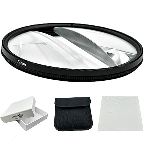 Camera Filter Accessories - 77mm Split Diopter Prism Lens Filter Blur Zoom Center Special Effect for SLR Cameras