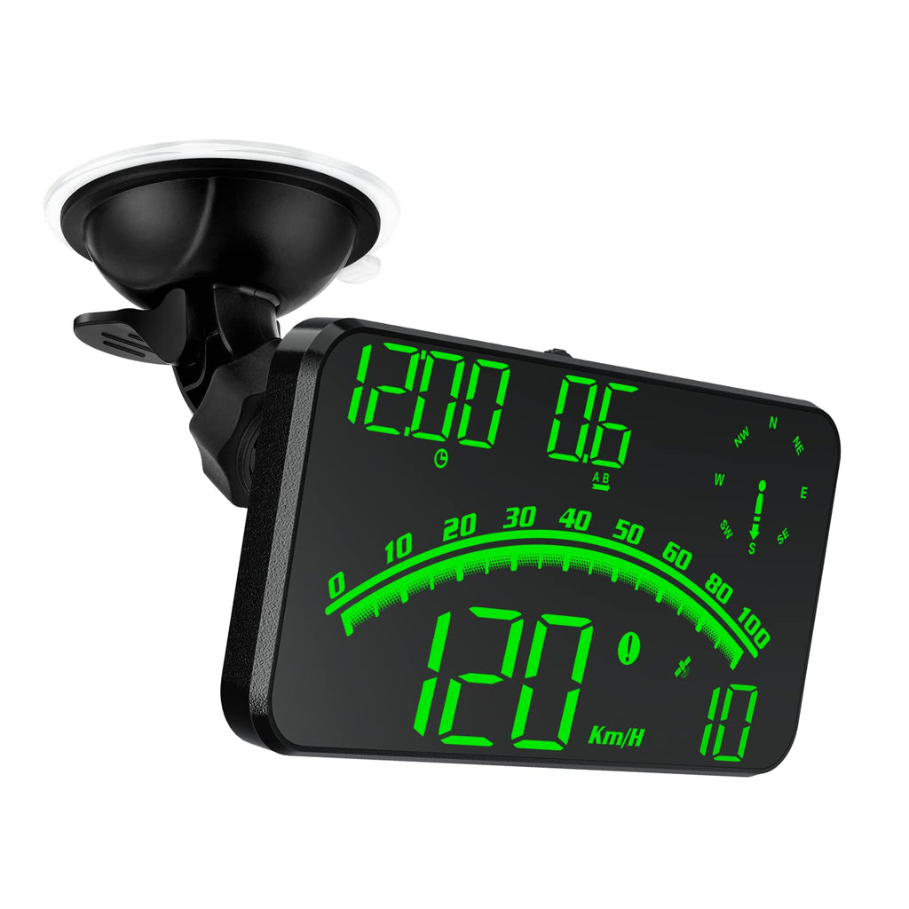 [Australia - AusPower] - Digital GPS Speedometer, HUD Head Up Display for Car, Upgraded 5.5" Large-Screen, Suitable for All Vehicles GREEN 