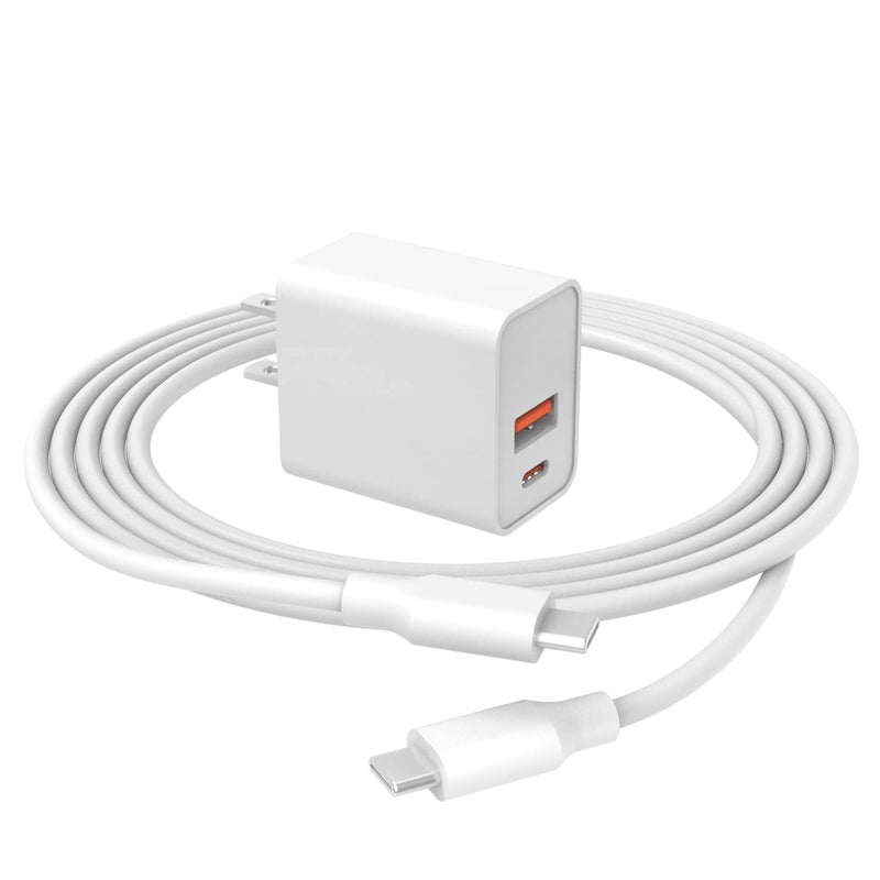 [Australia - AusPower] - 20W Dual Port for iPad Air Charger Fast Charging - (Fit for iPad Air 4th/5th Generation 10.9 inch Gen 2022 2020 A2589 A2591 A2324 A2072 A2316 Charging Cable Power Supply Adapter Cord) 