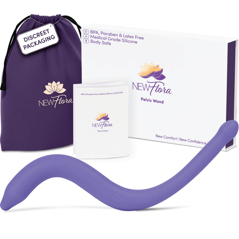 [Australia - AusPower] - NewFlora Pelvic Wand Perineal Massage Wand for Women & Men, S Shaped Massager Tool 