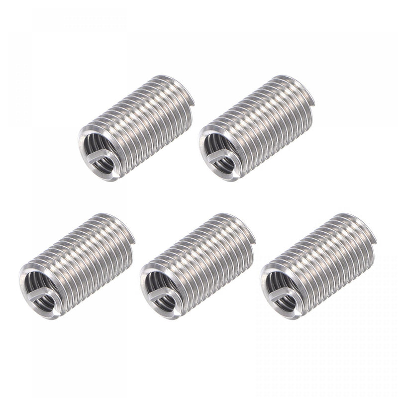 [Australia - AusPower] - uxcell Wire Thread Inserts 5/16-18 UNC 3.0D 304 Stainless Steel Helical Type Coiled Wire Screw Repair Threaded Sleeve Steel Sheath 5pcs 