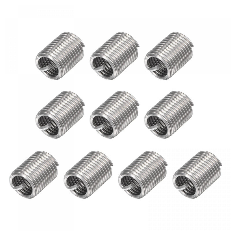 [Australia - AusPower] - uxcell Wire Thread Inserts 1/2-13 UNC 2.0D 304 Stainless Steel Helical Type Coiled Wire Screw Repair Threaded Sleeve Steel Sheath 10pcs 