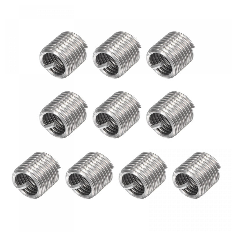 [Australia - AusPower] - uxcell Wire Thread Inserts 1/2-13 UNC 1.5D 304 Stainless Steel Helical Type Coiled Wire Screw Repair Threaded Sleeve Steel Sheath 10pcs 