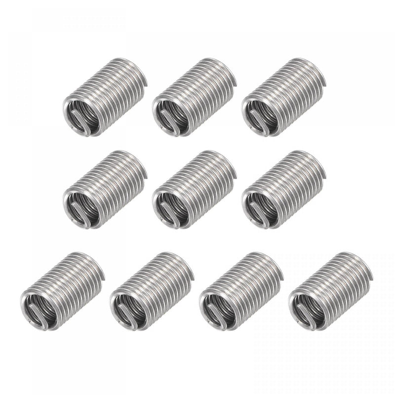 [Australia - AusPower] - uxcell Wire Thread Inserts 3/8-16 UNC 2.5D 304 Stainless Steel Helical Type Coiled Wire Screw Repair Threaded Sleeve Steel Sheath 10pcs 