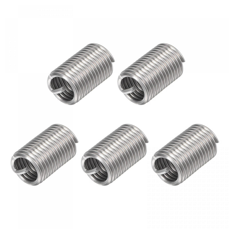 [Australia - AusPower] - uxcell Wire Thread Inserts 1/2-13 UNC 2.5D 304 Stainless Steel Helical Type Coiled Wire Screw Repair Threaded Sleeve Steel Sheath 5pcs 