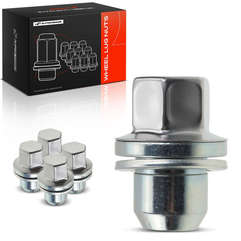 A-Premium M14-1.50 Wheel Lug Nuts Compatible with Land Rover Range Rover Sport Discovery LR3 LR4 Front and Rear 5-PC Set 5PCS