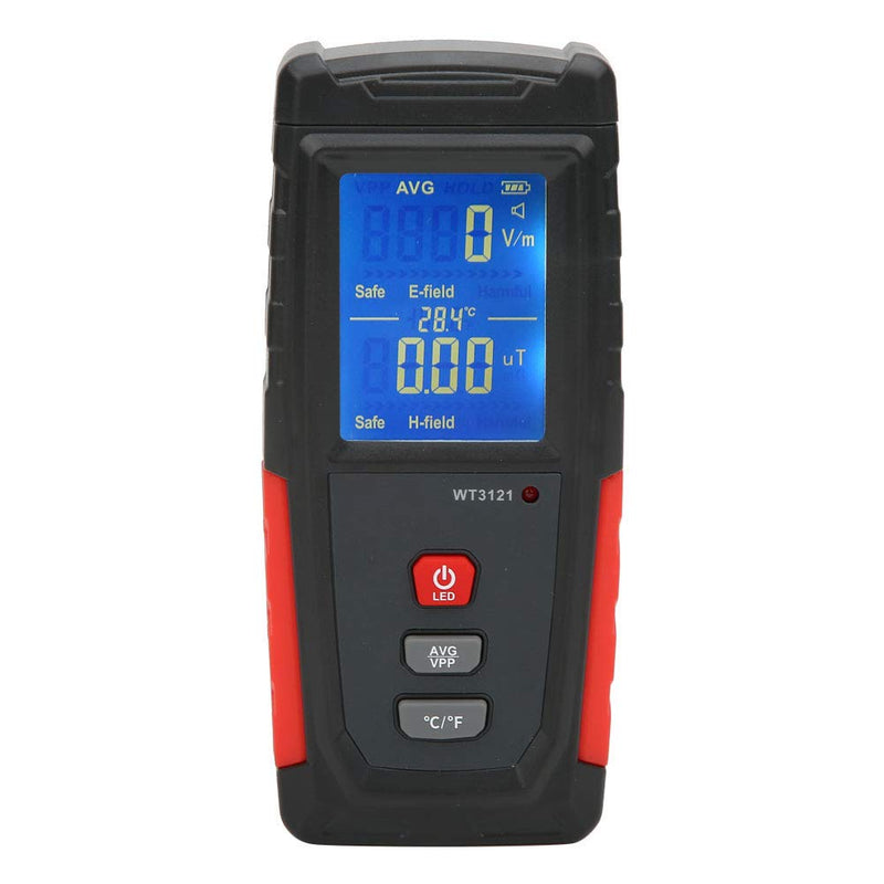 [Australia - AusPower] - Portable LCD Digital EMF Meter, Household Radiation Detector for Electric Magnetic Field, Tester for Phone Computer TV Refrigerator HV Power Lines 